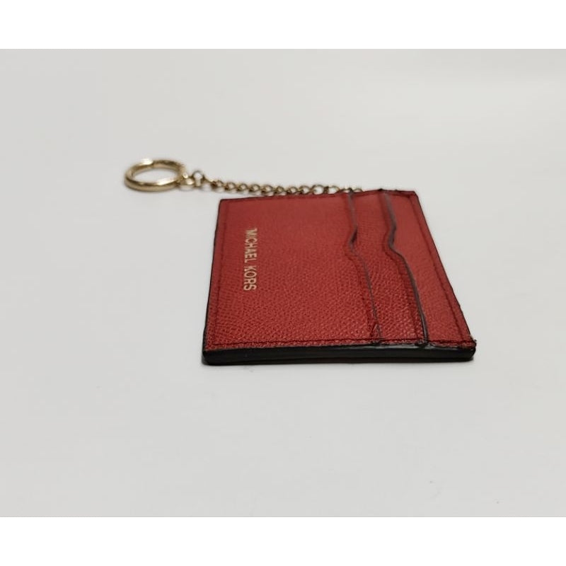 MICHAEL KORS  MK 名片夾 卡片夾 紅色 保證正品