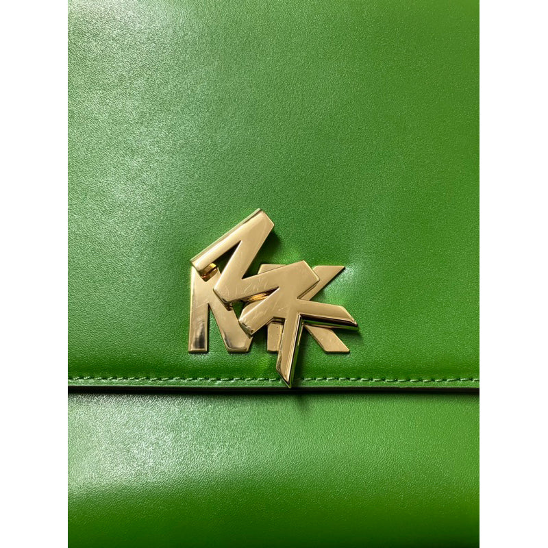 MICHAEL KORS  MK 綠色 掀蓋式 旋鈕扣 兩用包 保證正品