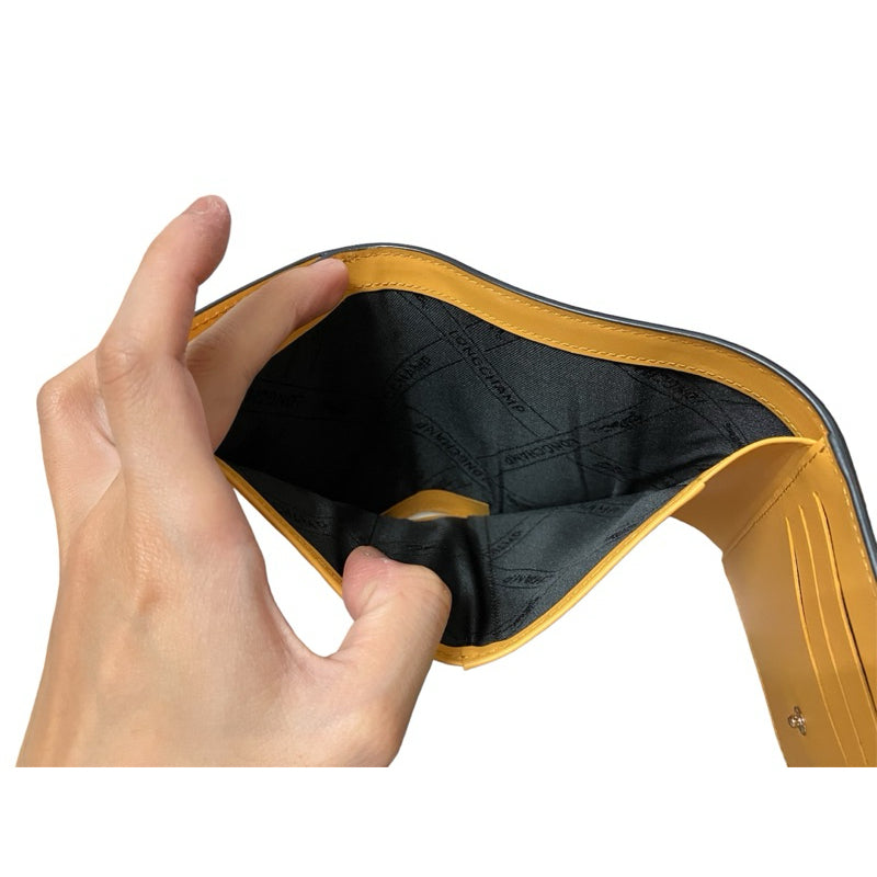 LONGCHAMP 三折短夾 黃色 保證正品