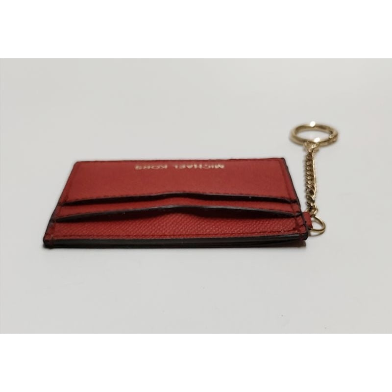 MICHAEL KORS  MK 名片夾 卡片夾 紅色 保證正品