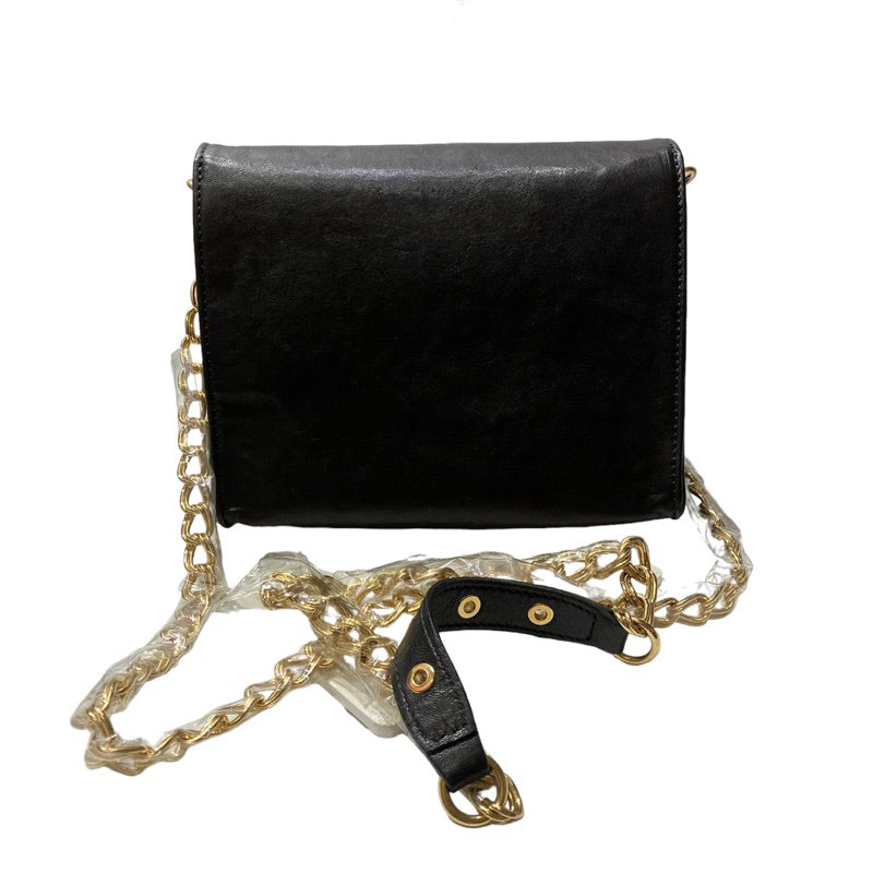 LONGCHAMP 黑金鍊掀蓋式斜背包 保證正品