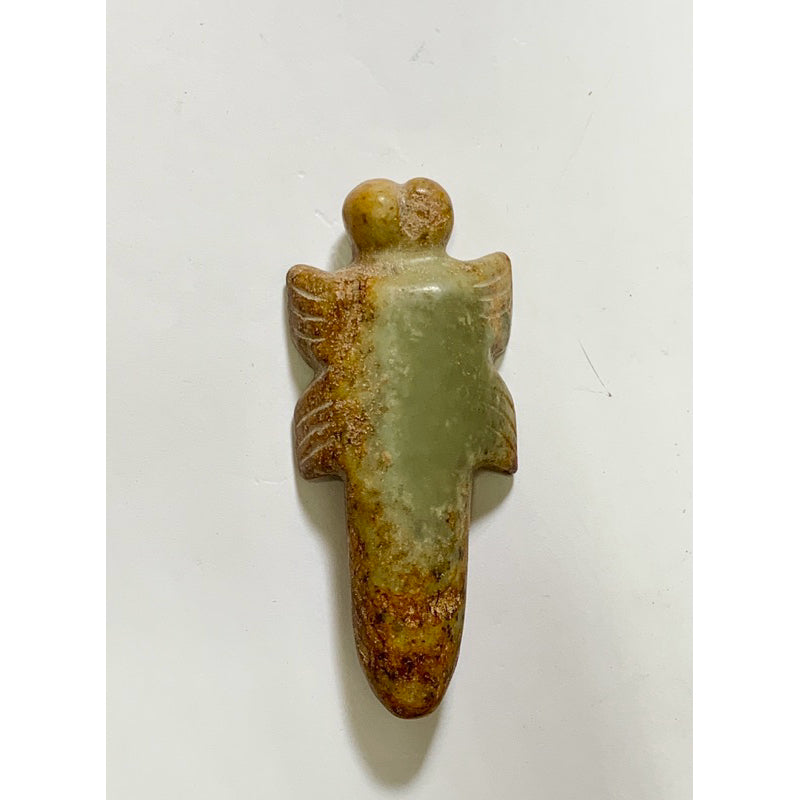 紅山文化 玉蜻蜓 古玉 讓藏 少見 玉把件