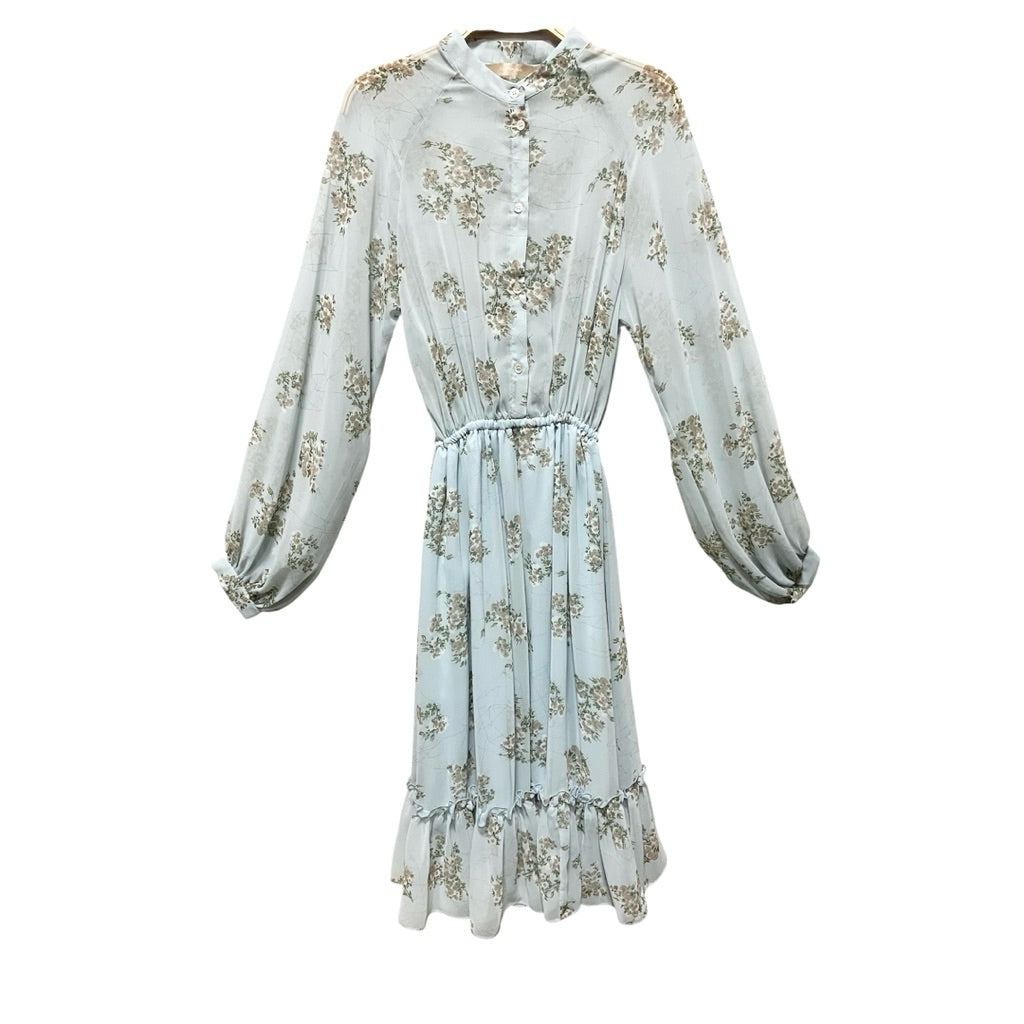 COPINER 正韓 花朵 透膚 長洋裝