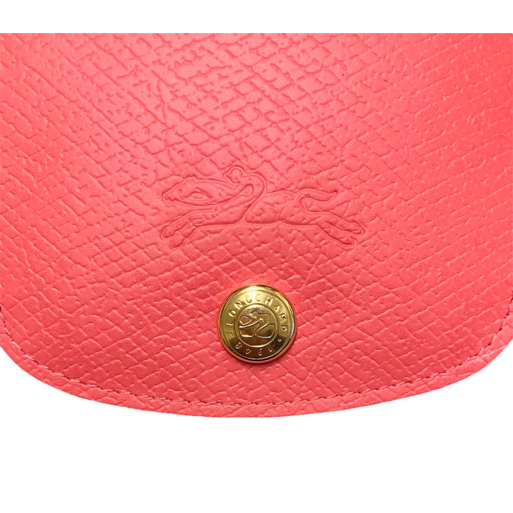 LONGCHAMP 霧粉色 小卡夾 保證正品