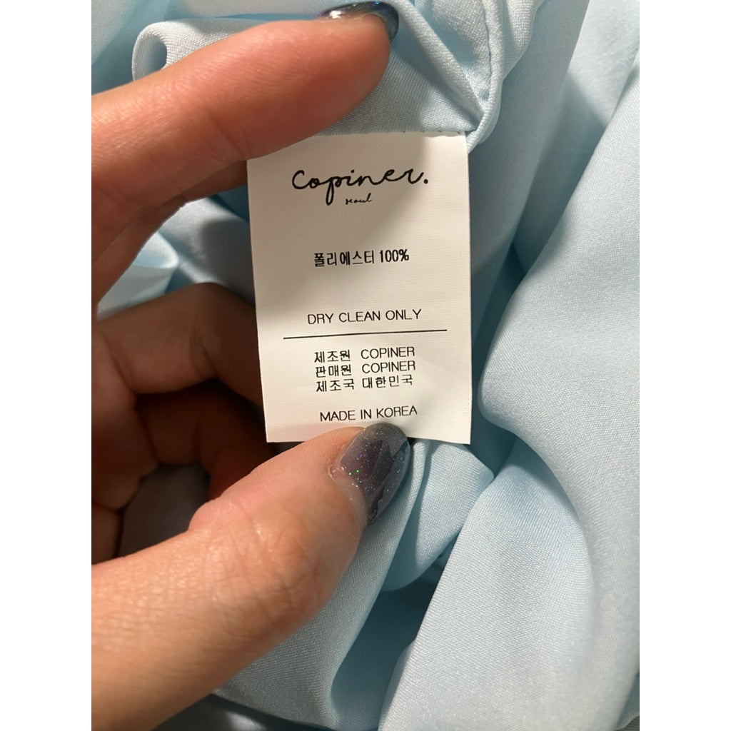 COPINER 正韓 花朵 透膚 長洋裝