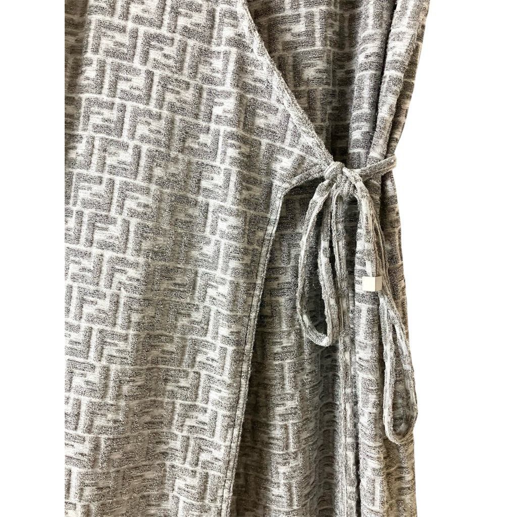 FENDI 經典老花 綁帶 短袖洋裝 保證正品