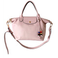 LONGCHAMP 淡粉色 全皮 轉運珠 水餃包 保證正品