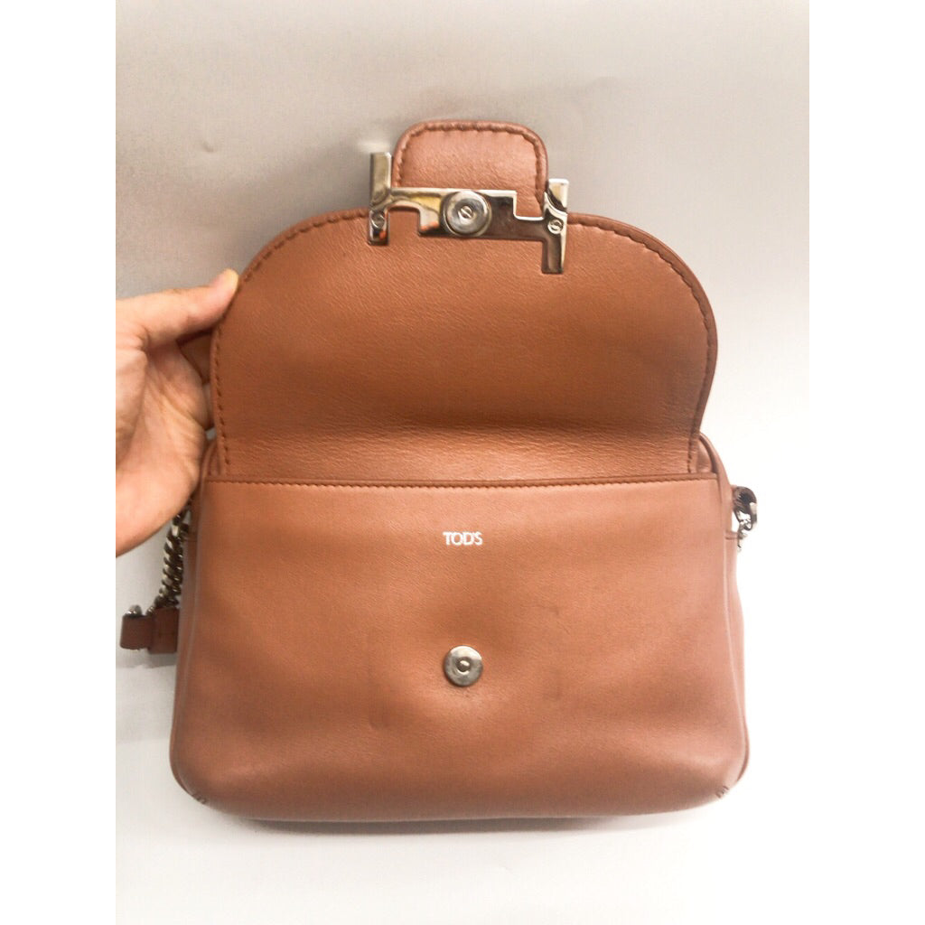 TOD’S DOUBLE T 真皮 肩背 斜背 方包 保證正品