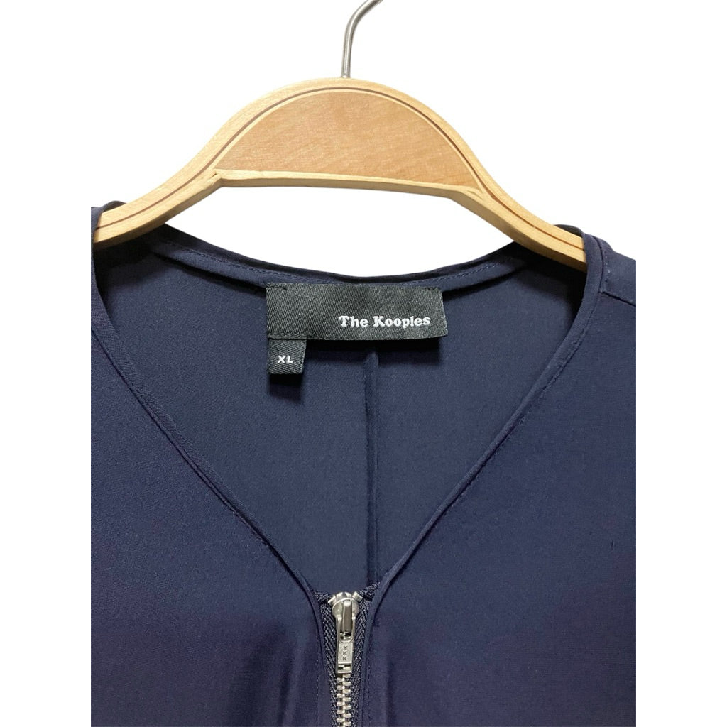 THE KOOPLES 深藍 雪紡 短袖上衣