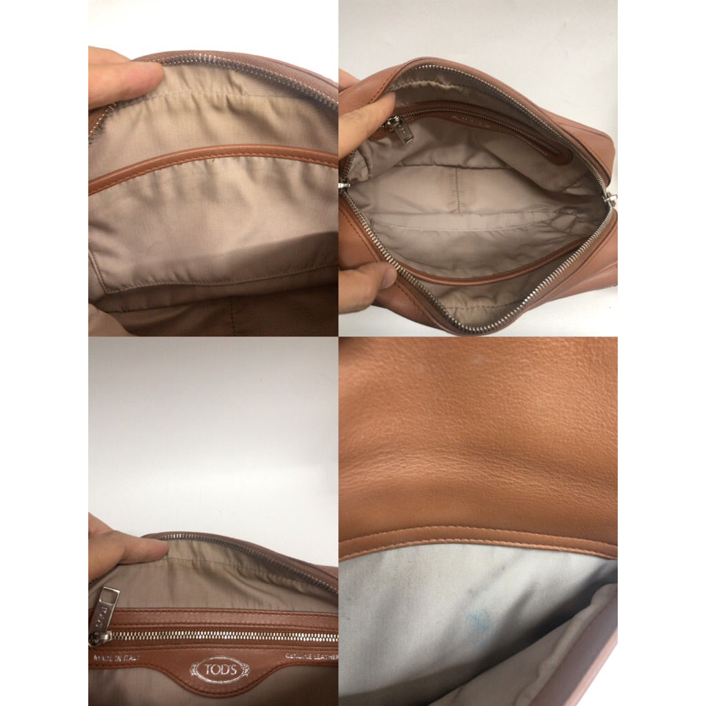 TOD’S DOUBLE T 真皮 肩背 斜背 方包 保證正品