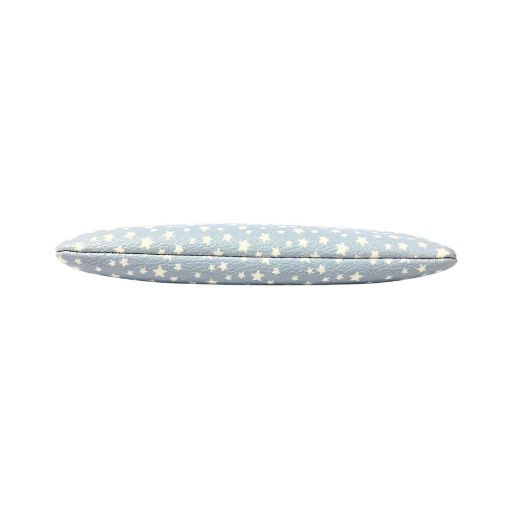 COACH 天空藍底 白星星 手拿包 保證正品