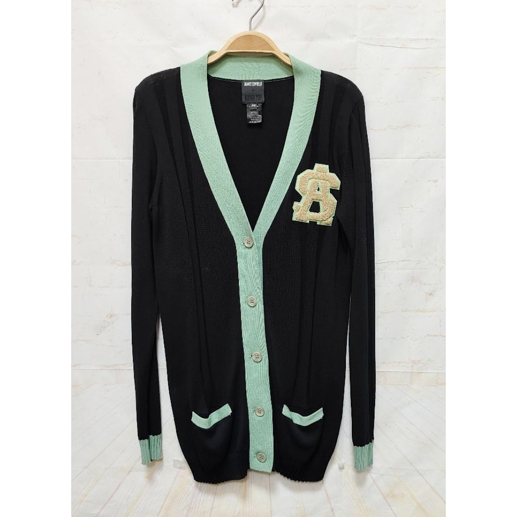 ANNA SUI 安娜蘇 薄荷綠 黑色 針織外套 保證正品