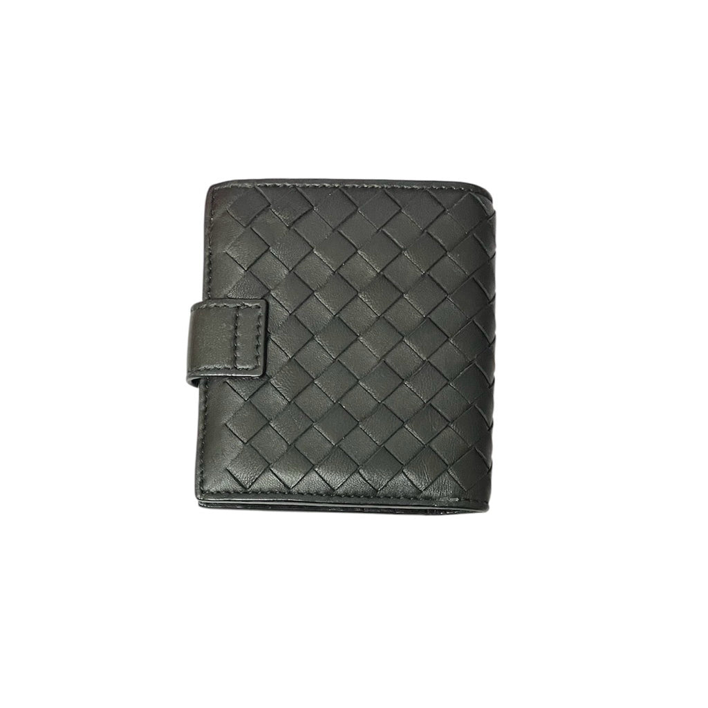 BOTTEGA VENETA 編織扣式短夾 保證正品