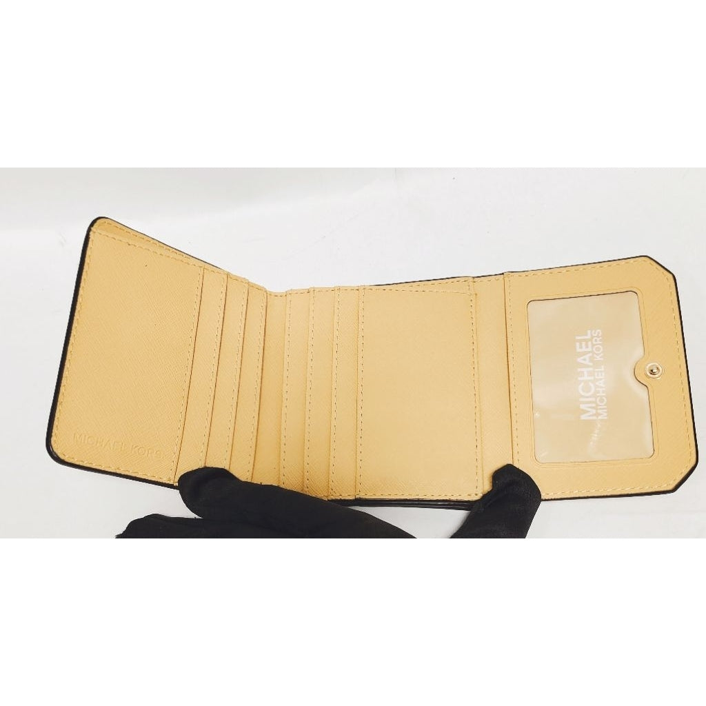 Michael Kors MK 短夾 鵝黃色 保證正品