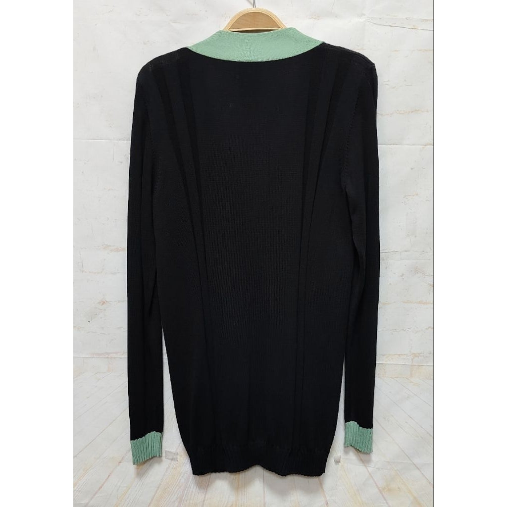 ANNA SUI 安娜蘇 薄荷綠 黑色 針織外套 保證正品