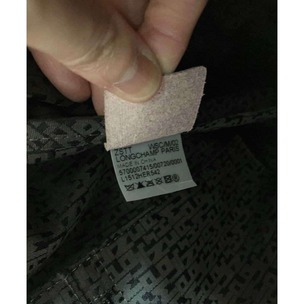 LONGCHAMP 淡粉色 全皮 轉運珠 水餃包 保證正品