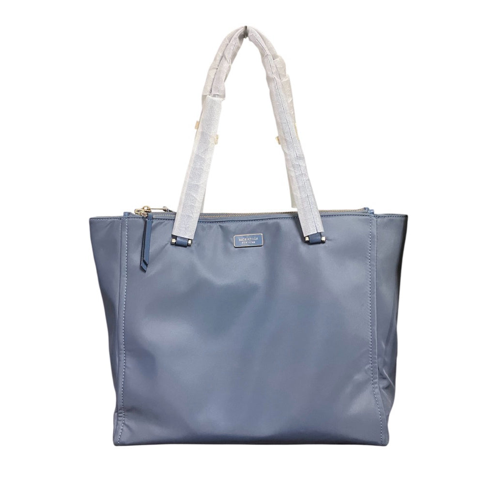 全新吊牌未拆！！！KATE SPADE 莫蘭迪藍 尼龍布 托特包 保證正品