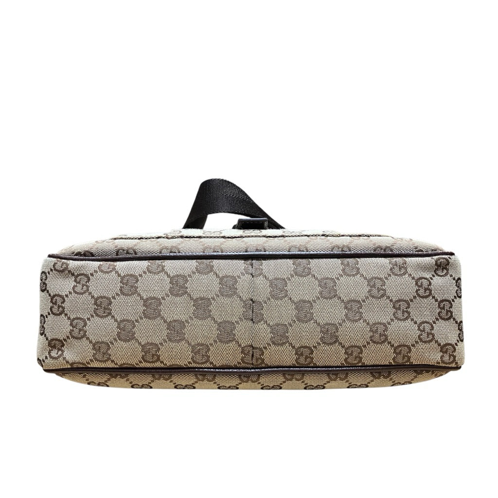 GUCCI 經典老花 帆布郵差包 保證正品