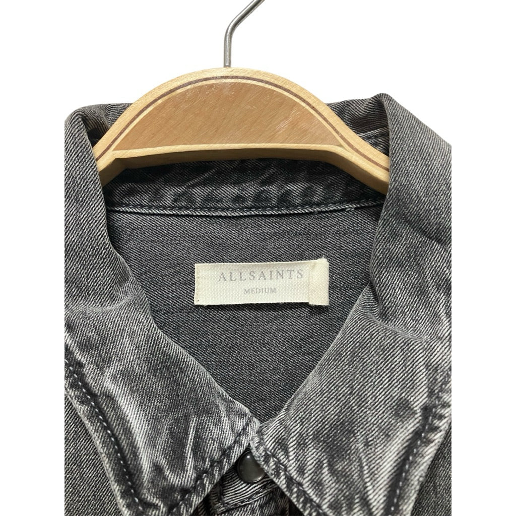 ALL SAINTS 復古水洗刷色 牛仔襯衫