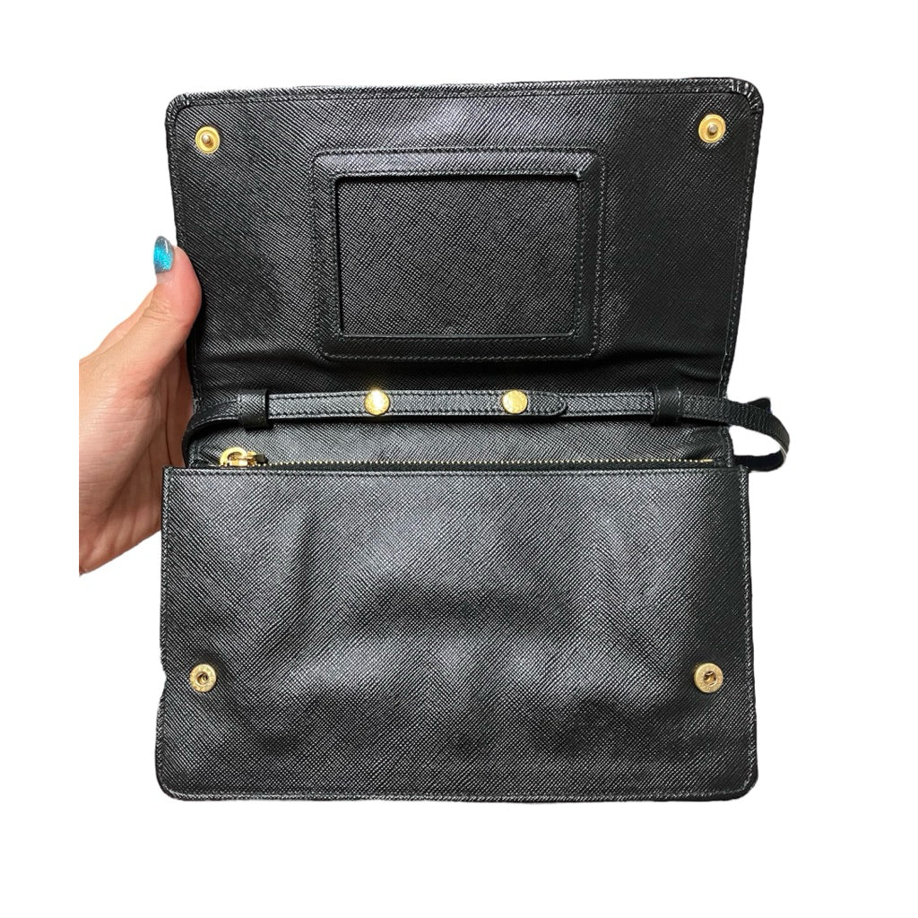 PRADA 黑色 防刮皮 WOC 保證正品