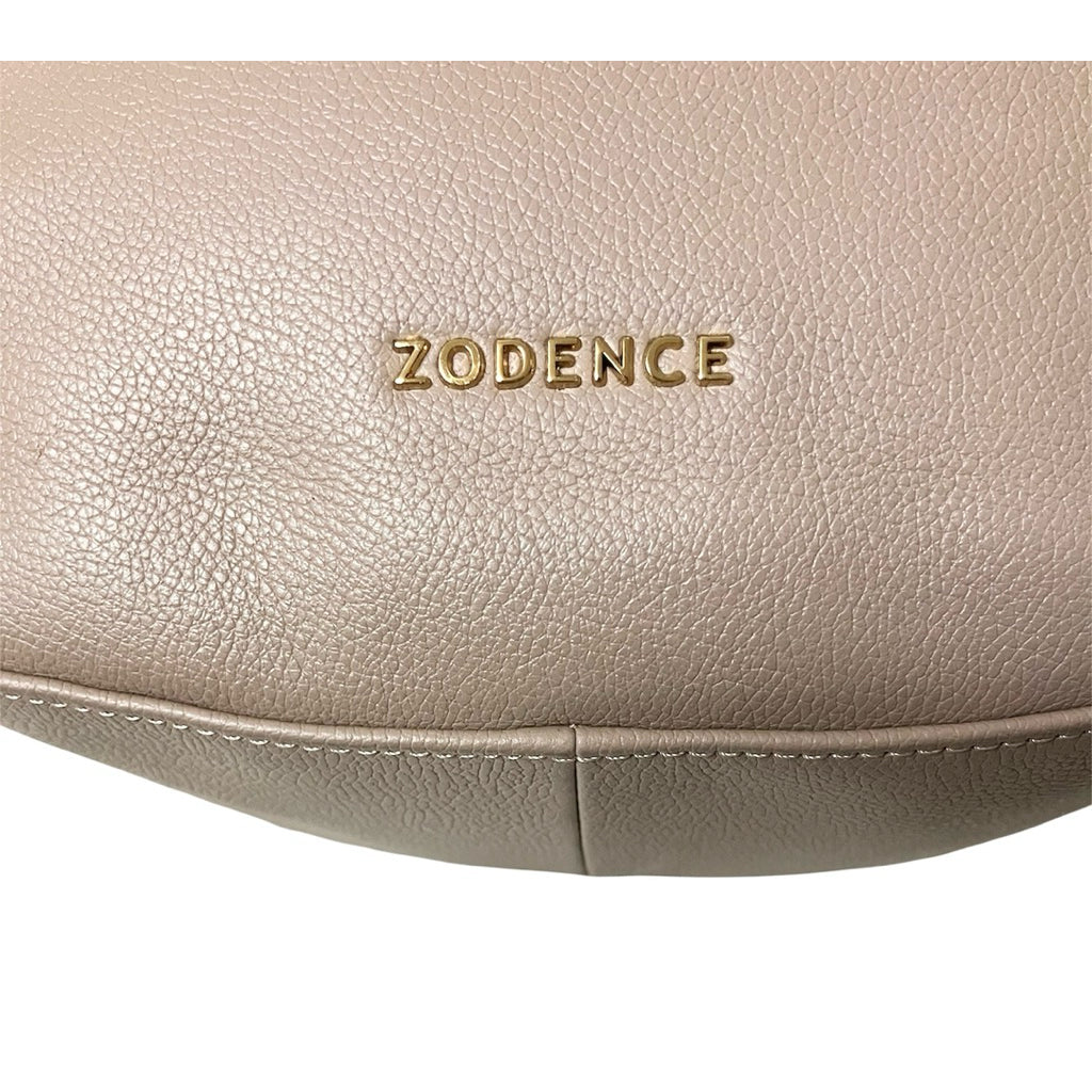 ZODENCE PAULINE 進口真皮短肩背斜背包 卡其色