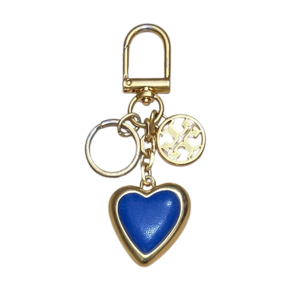 TORY BURCH 藍色 愛心 鑰匙圈 保證正品