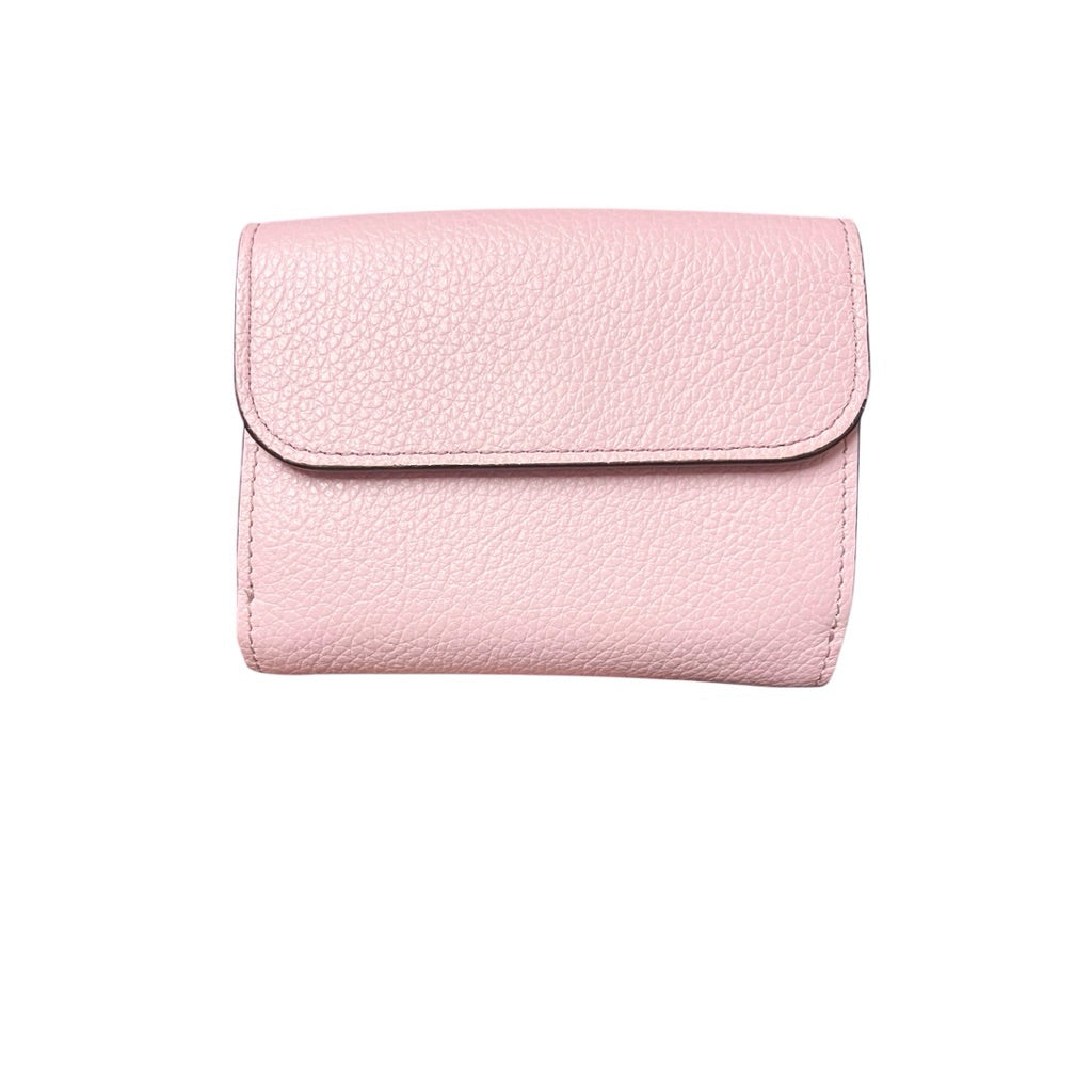 CHLOE 粉色 三折短夾 保證正品