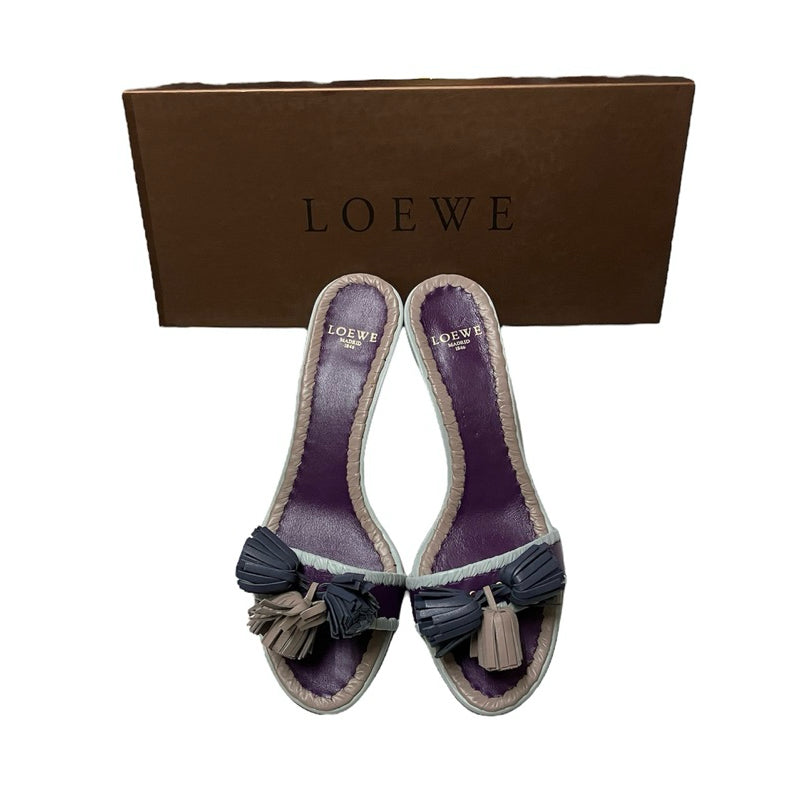 LOEWE 造型高跟涼鞋 保證正品