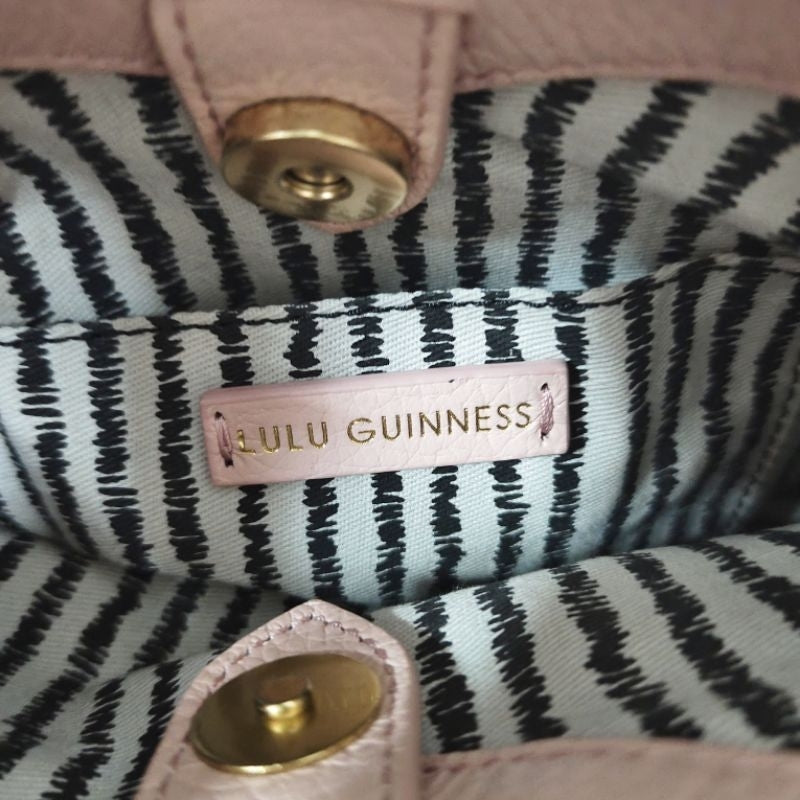 LULU GUINNESS 心型 愛心 粉色 紅色 斜背包 肩背包 保證正品