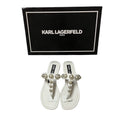 全新品！！！KARL LAGERFELD 大珍珠夾腳拖鞋 保證正品