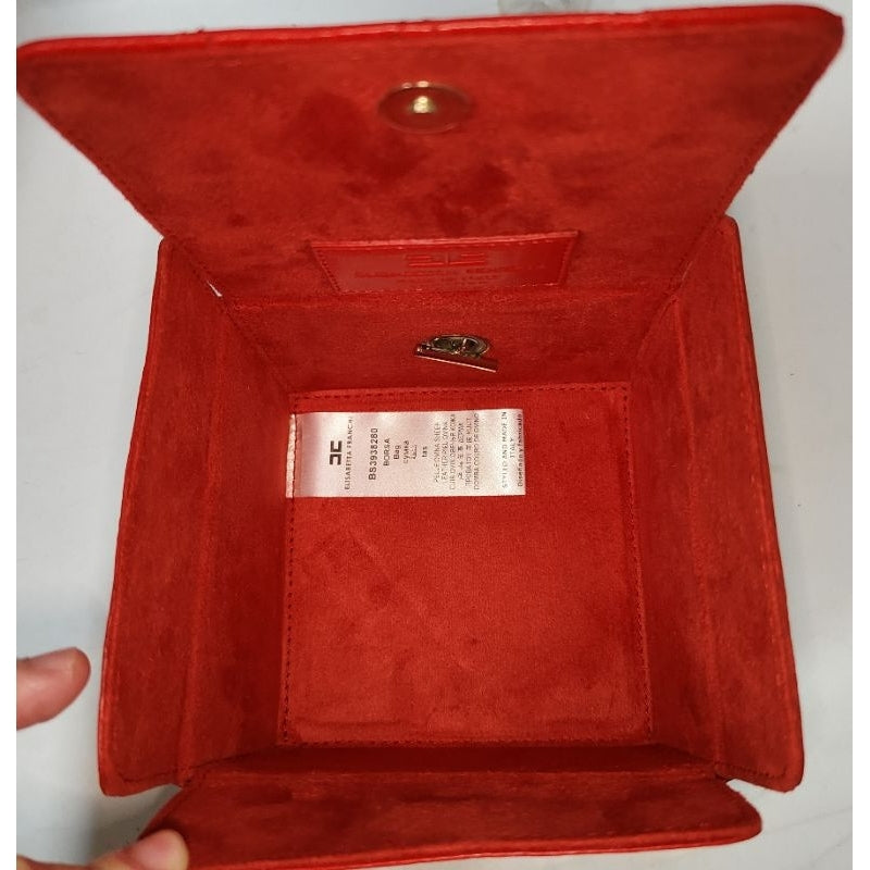 ELISABETTA FRANCHI 手提包 手拿包 紅色 保證正品