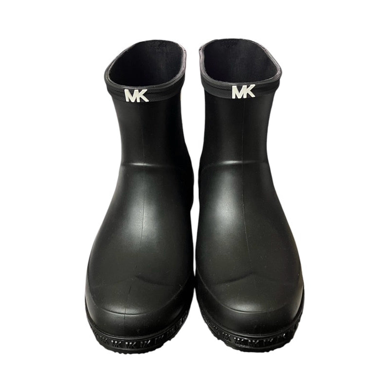 全新品！！！MICHAEL KORS 黑色中筒雨靴 保證正品