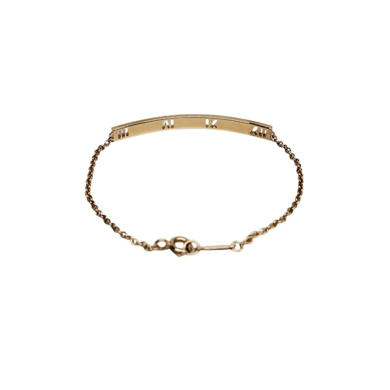 Tiffany altas 手鍊 18k AU750 玫瑰金 羅馬數字 保證正品