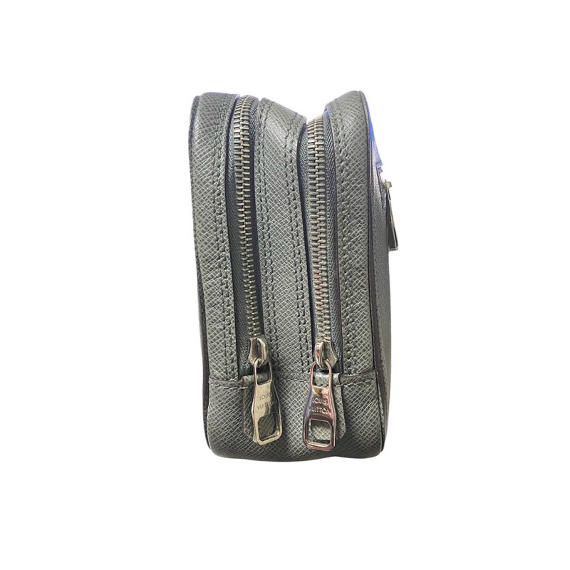 LV 男 雙層手拿包 灰色 保證正品 Louis Vuitton