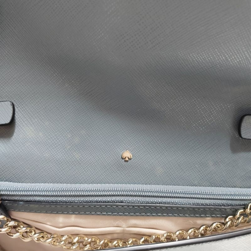 KATE SPADE WLRU1153 斜背色 霧藍色 藍色 小包 保證正品