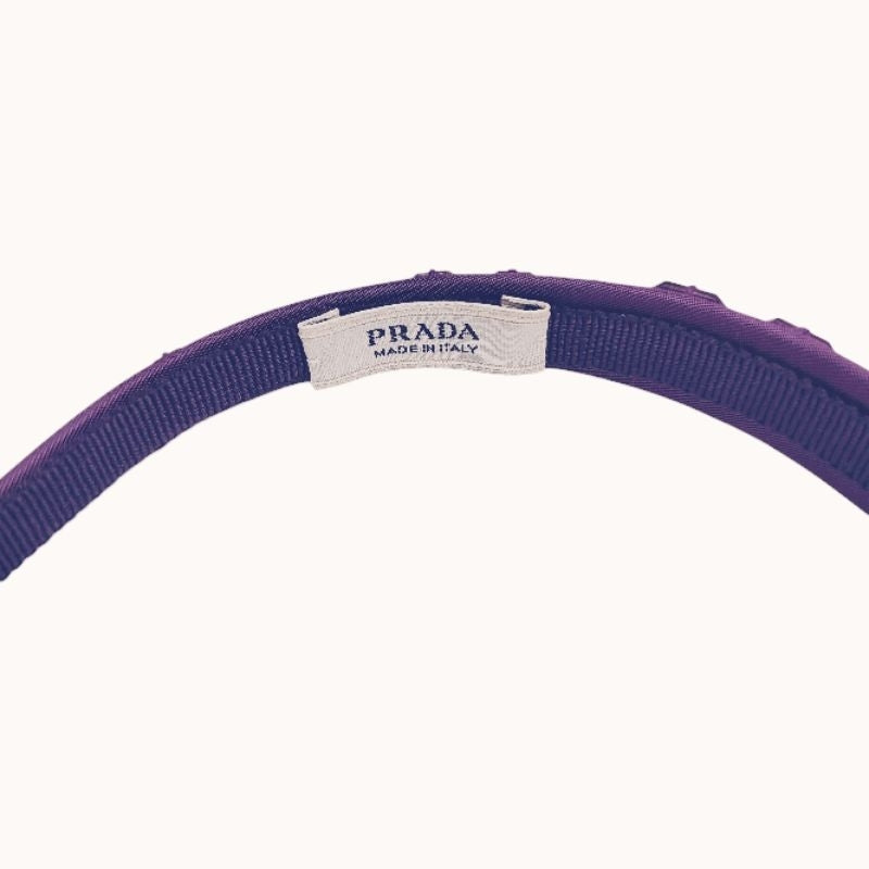 PRADA 髮箍 髮飾 紫色 保證正品