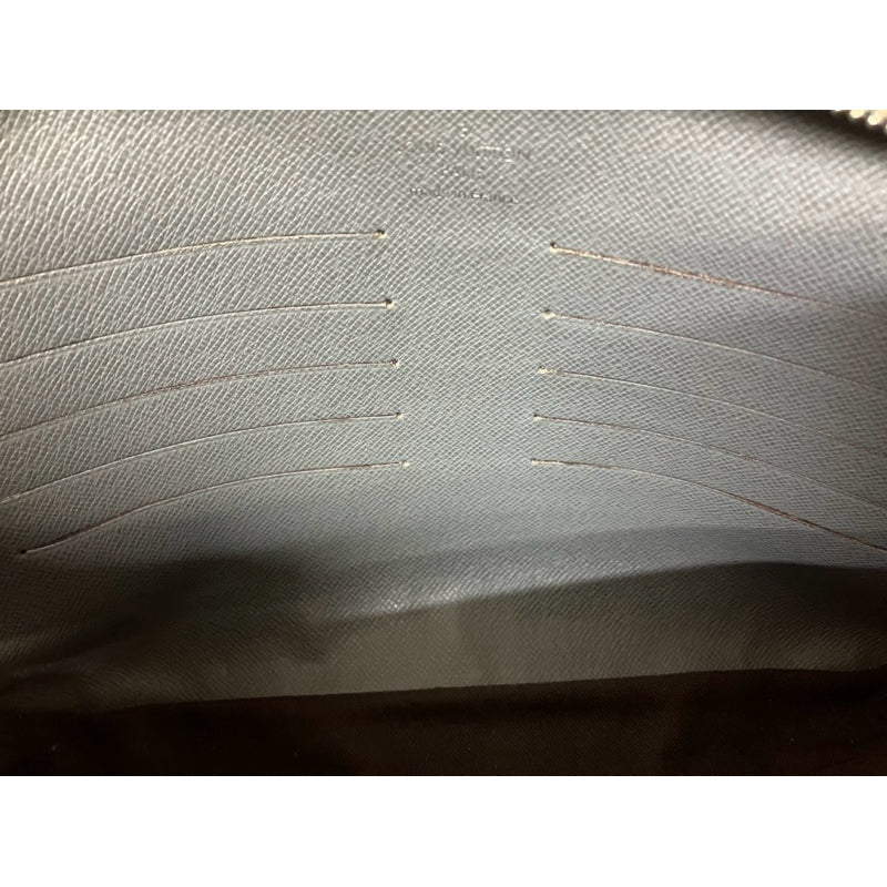 LV 男 雙層手拿包 灰色 保證正品 Louis Vuitton