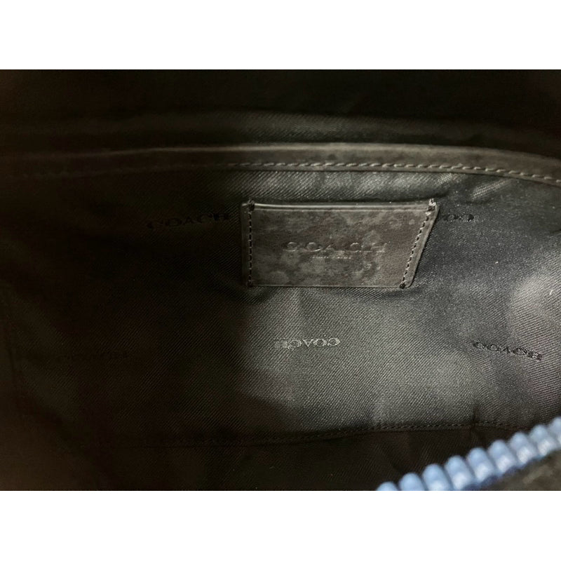 COACH 絨毛 小羊皮 皮牌 腰包 保證正品