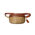 COACH 滿版LOGO 馬車 小腰包 保證正品
