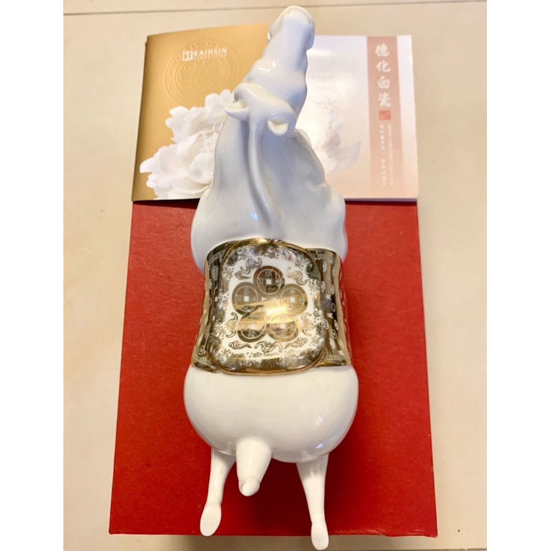 德化白瓷 楊德寶 馬上有錢 收藏割愛出清