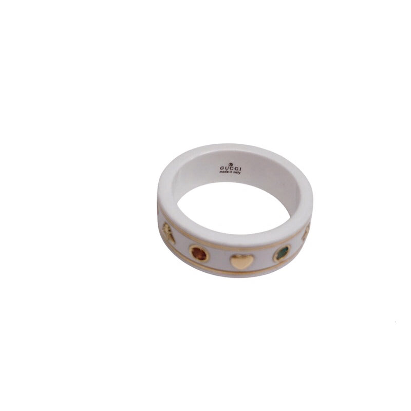 GUCCI ICON系列 18K 鋯石戒指 保證正品