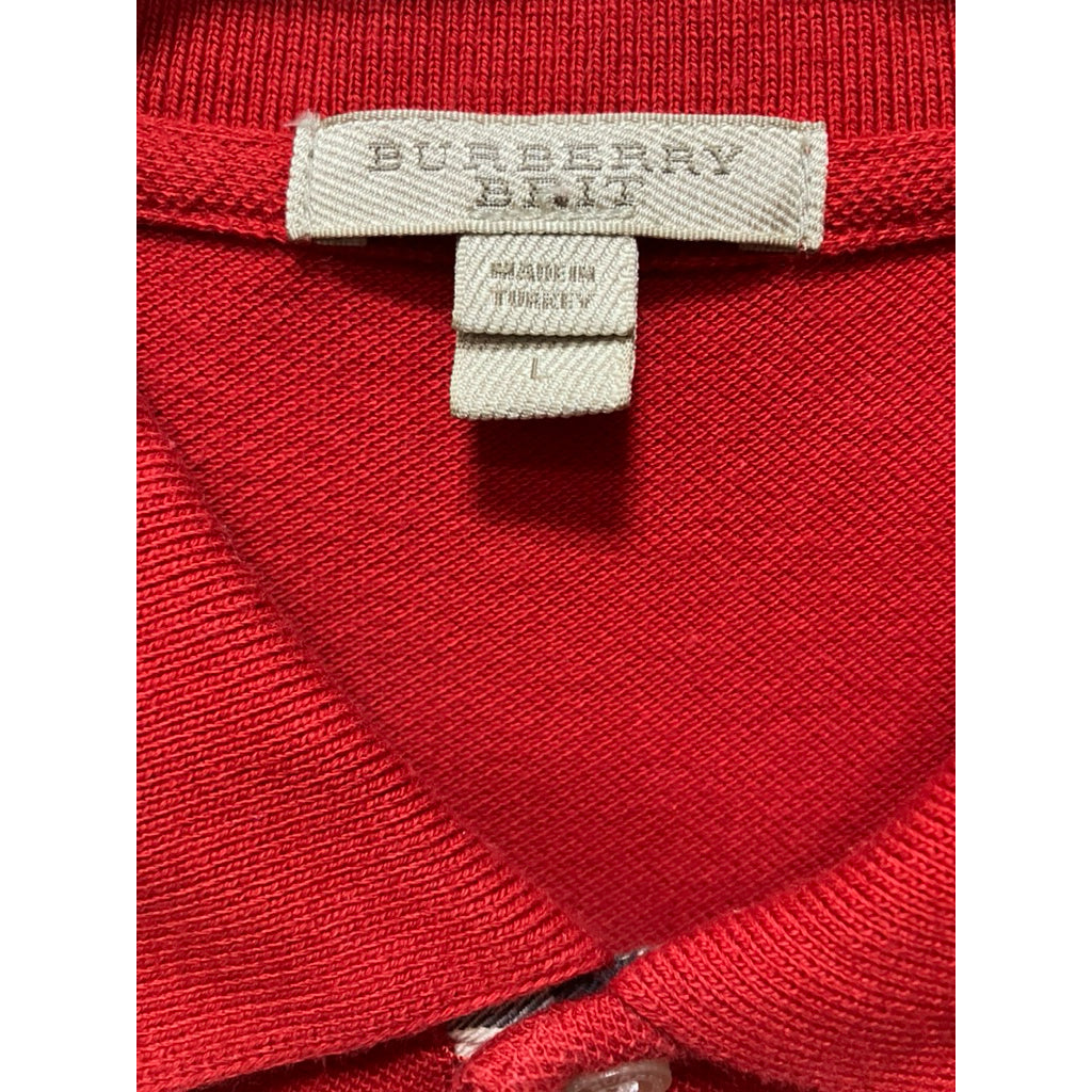 BURBERRY 紅色 POLO衫 保證正品
