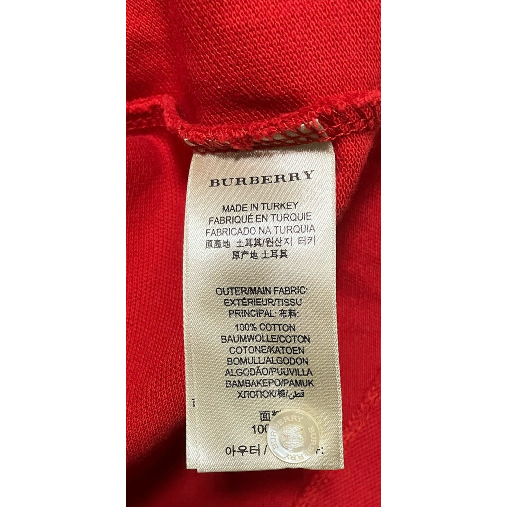BURBERRY 紅色 POLO衫 保證正品