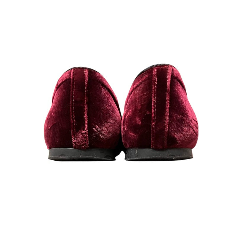 TOD’S 酒紅色 絨布 平底鞋 保證正品