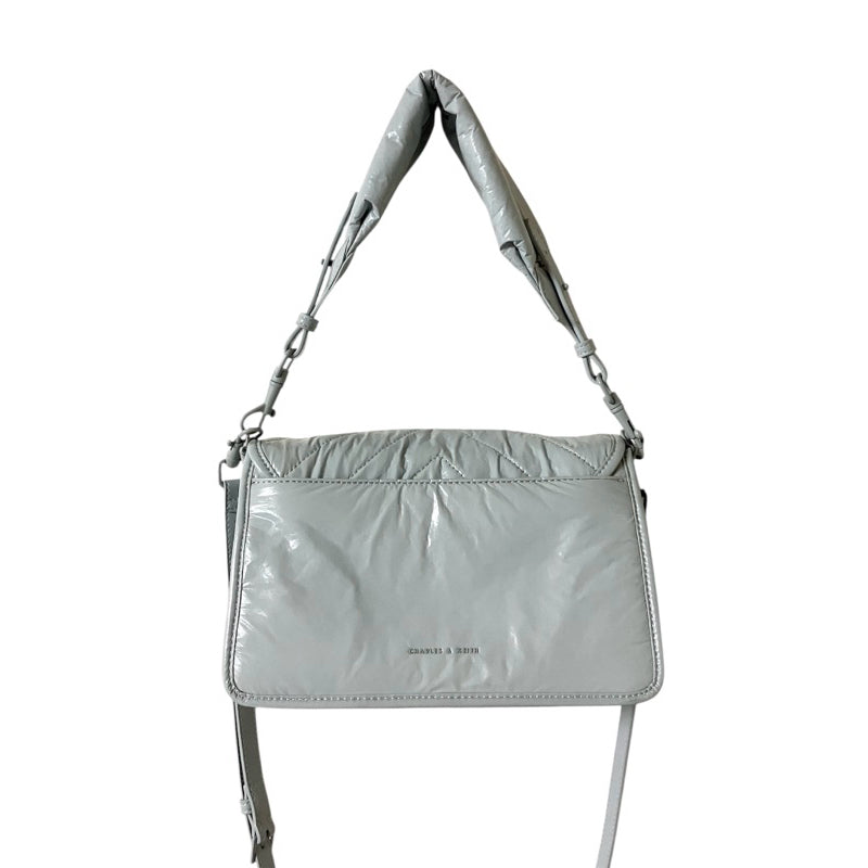 CHARLES & KEITH 淡水藍色 手提 斜背包