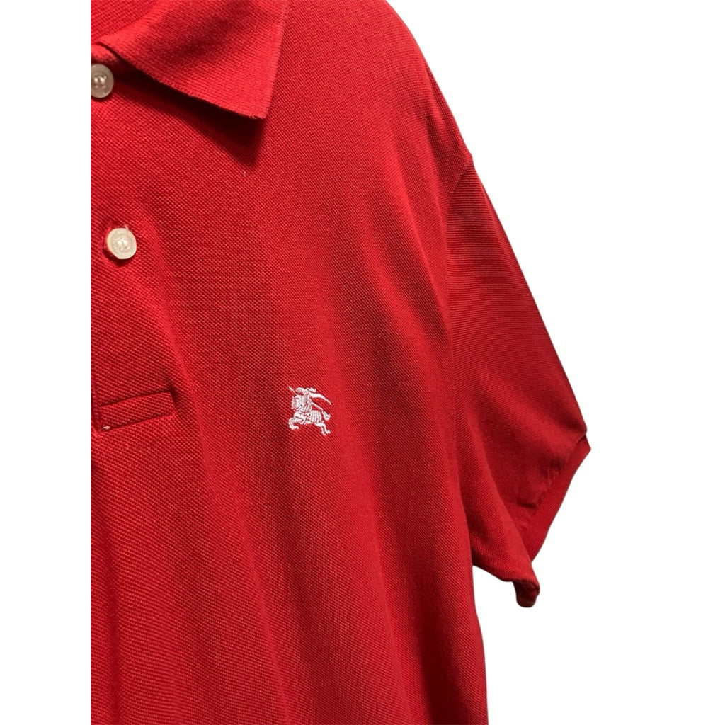 BURBERRY 紅色 POLO衫 保證正品