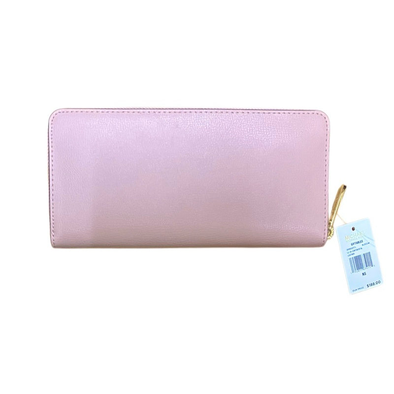 全新品！MICHAEL KORS 淡粉色 拉鍊長夾 保證正品