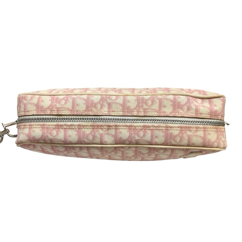 DIOR VINTAGE 滿版老花 粉色 斜背包 保證正品