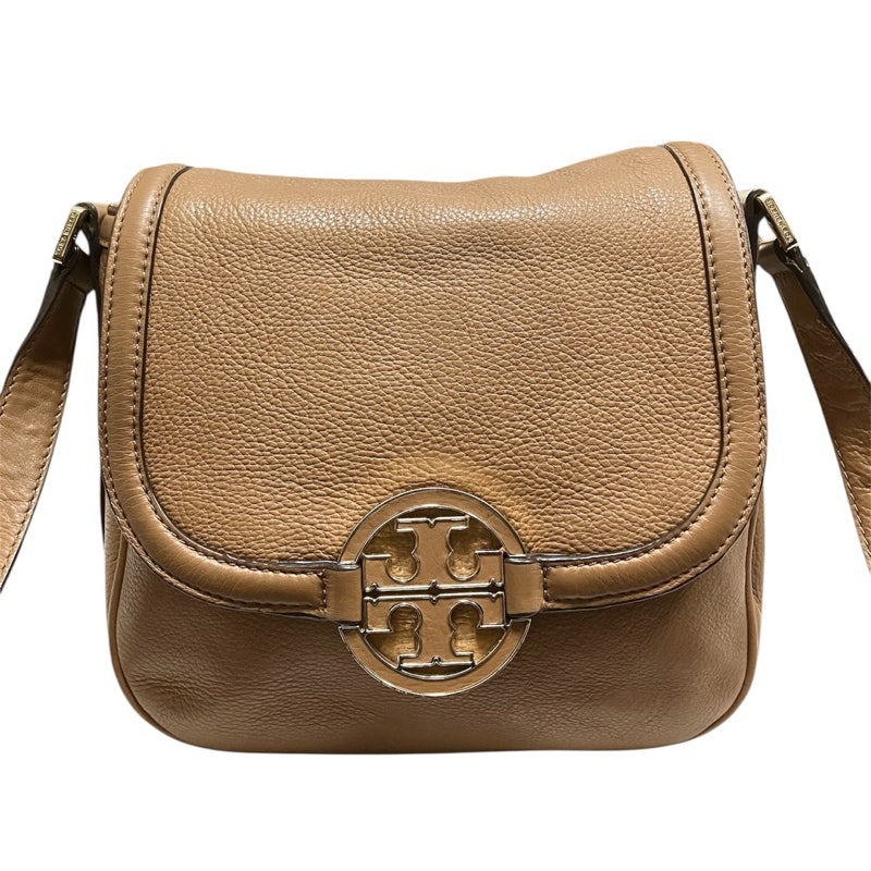 TORY BURCH 咖啡色 磁吸式掀蓋 斜背包 保證正品
