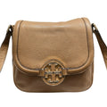 TORY BURCH 咖啡色 磁吸式掀蓋 斜背包 保證正品